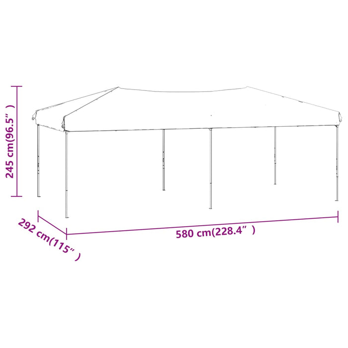 Tenda per Feste Pieghevole Crema 3x6 m 93536