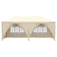 Tenda per Feste Pieghevole con Pareti Laterali Crema 3x6 m cod mxl 66255