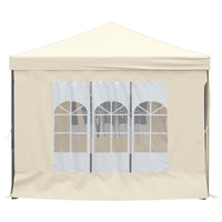 Tenda per Feste Pieghevole con Pareti Laterali Crema 3x6 m cod mxl 66255