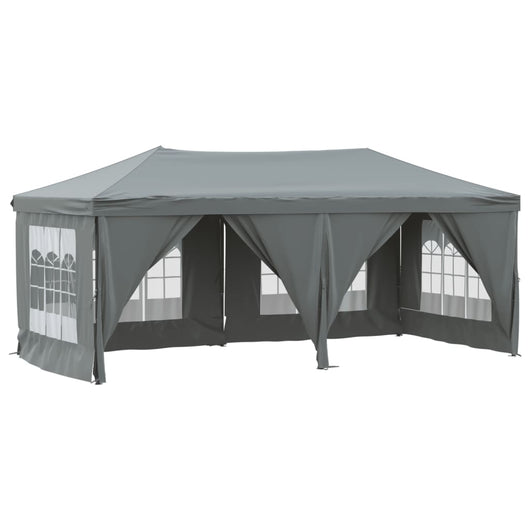 Tenda per Feste Pieghevole con Pareti Laterali Antracite 3x6 m 93544