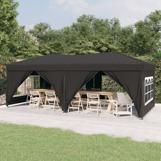 Tenda per Feste Pieghevole con Pareti Laterali Antracite 3x6 m 93544