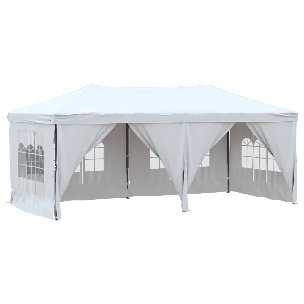 Tenda per Feste Pieghevole con Pareti Laterali Bianco 3x6 m 93545