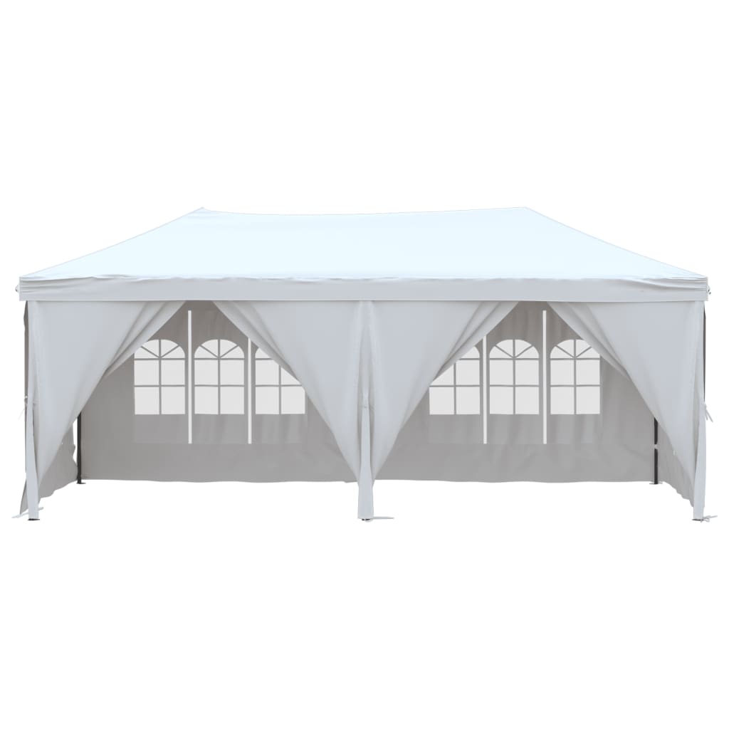 Tenda per Feste Pieghevole con Pareti Laterali Bianco 3x6 m 93545