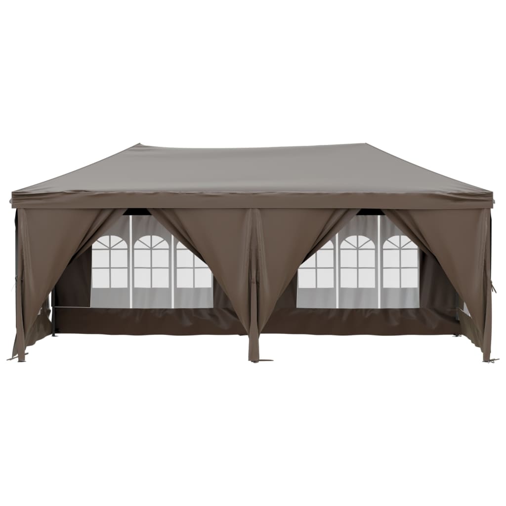 Tenda per Feste Pieghevole con Pareti Laterali Tortora 3x6 m cod mxl 66044