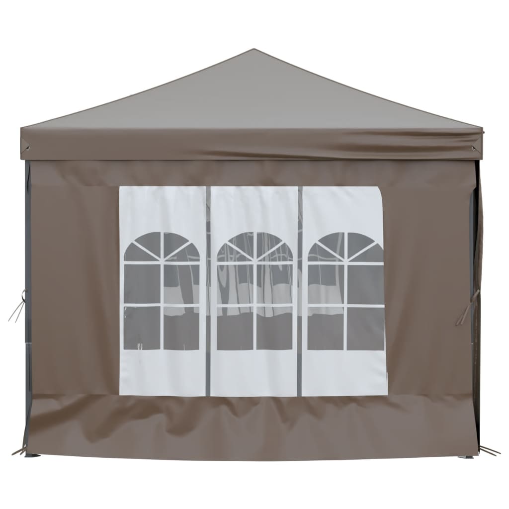 Tenda per Feste Pieghevole con Pareti Laterali Tortora 3x6 m cod mxl 66044