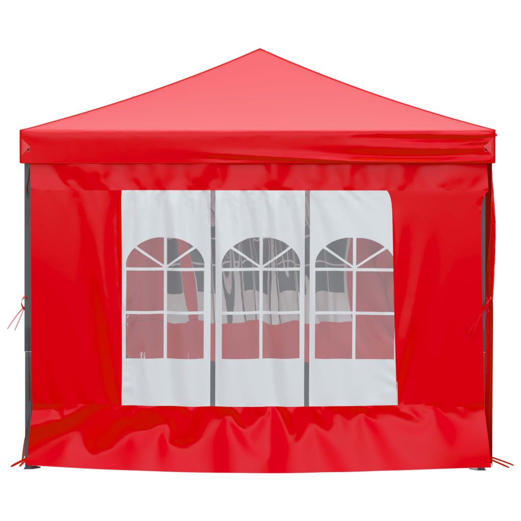 Tenda per Feste Pieghevole con Pareti Laterali Rosso 3x6 m cod mxl 66303