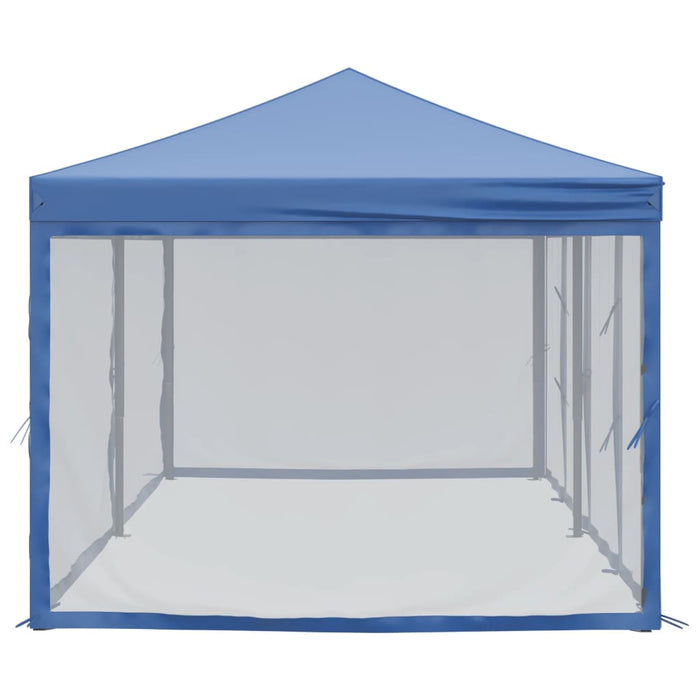 Tenda per Feste Pieghevole con Pareti Laterali Blu 3x6 m cod mxl 65942