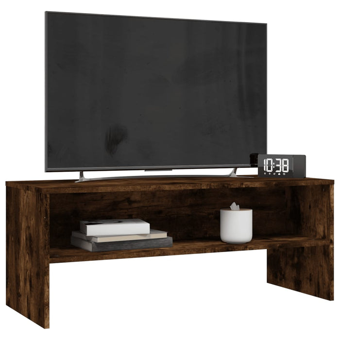 Mobile Porta TV Rovere Fumo 100x40x40 cm in Legno Multistrato 815231