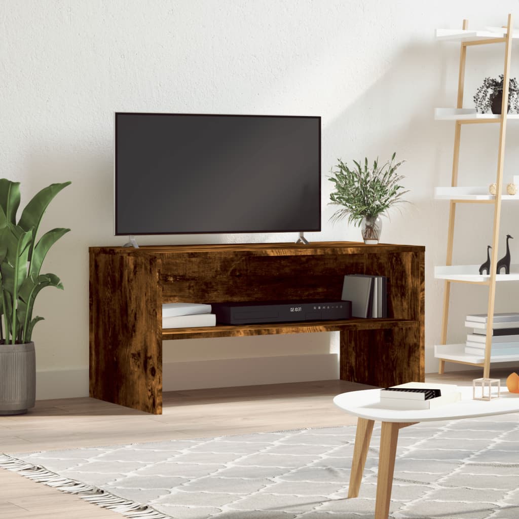 Mobile Porta TV Rovere Fumo 80x40x40 cm in Legno Multistratocod mxl 134736