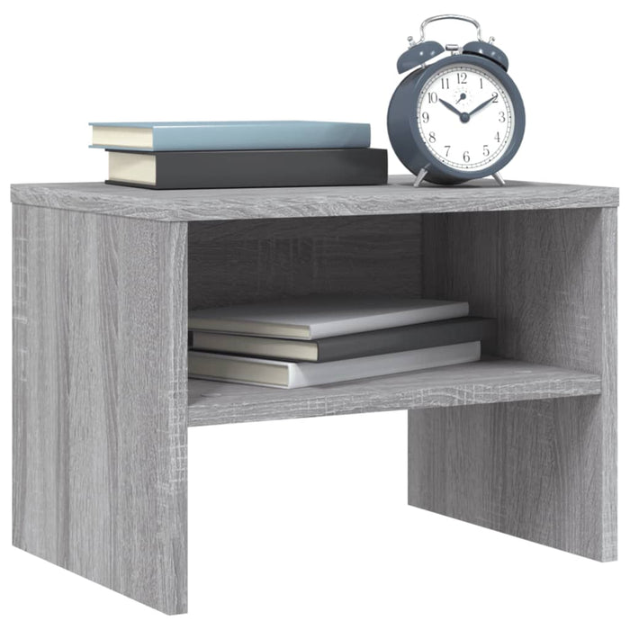 Comodino Grigio Sonoma 40x30x30 cm in Legno Multistrato 815239