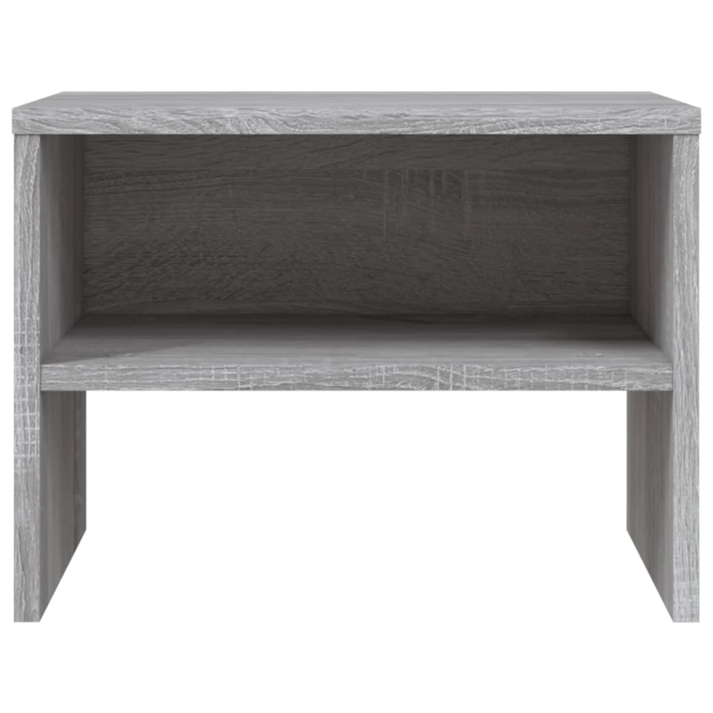 Comodino Grigio Sonoma 40x30x30 cm in Legno Multistrato 815239