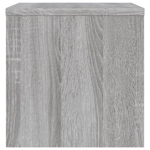 Comodino Grigio Sonoma 40x30x30 cm in Legno Multistrato 815239