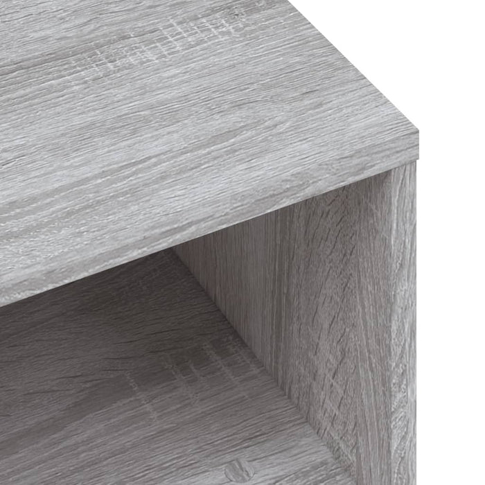 Comodino Grigio Sonoma 40x30x30 cm in Legno Multistrato 815239