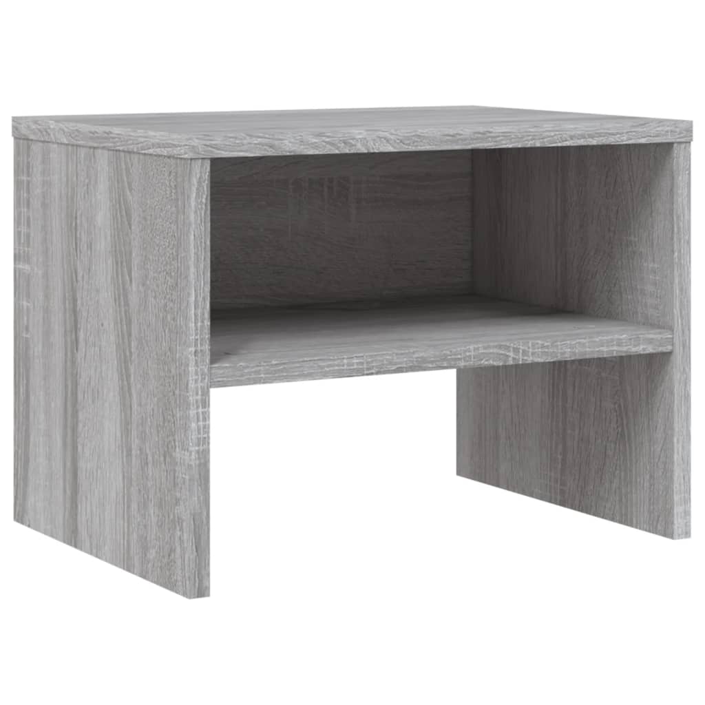 Comodini Grigio Sonoma 2 pz 40x30x30 cm in Legno Multistrato 815240