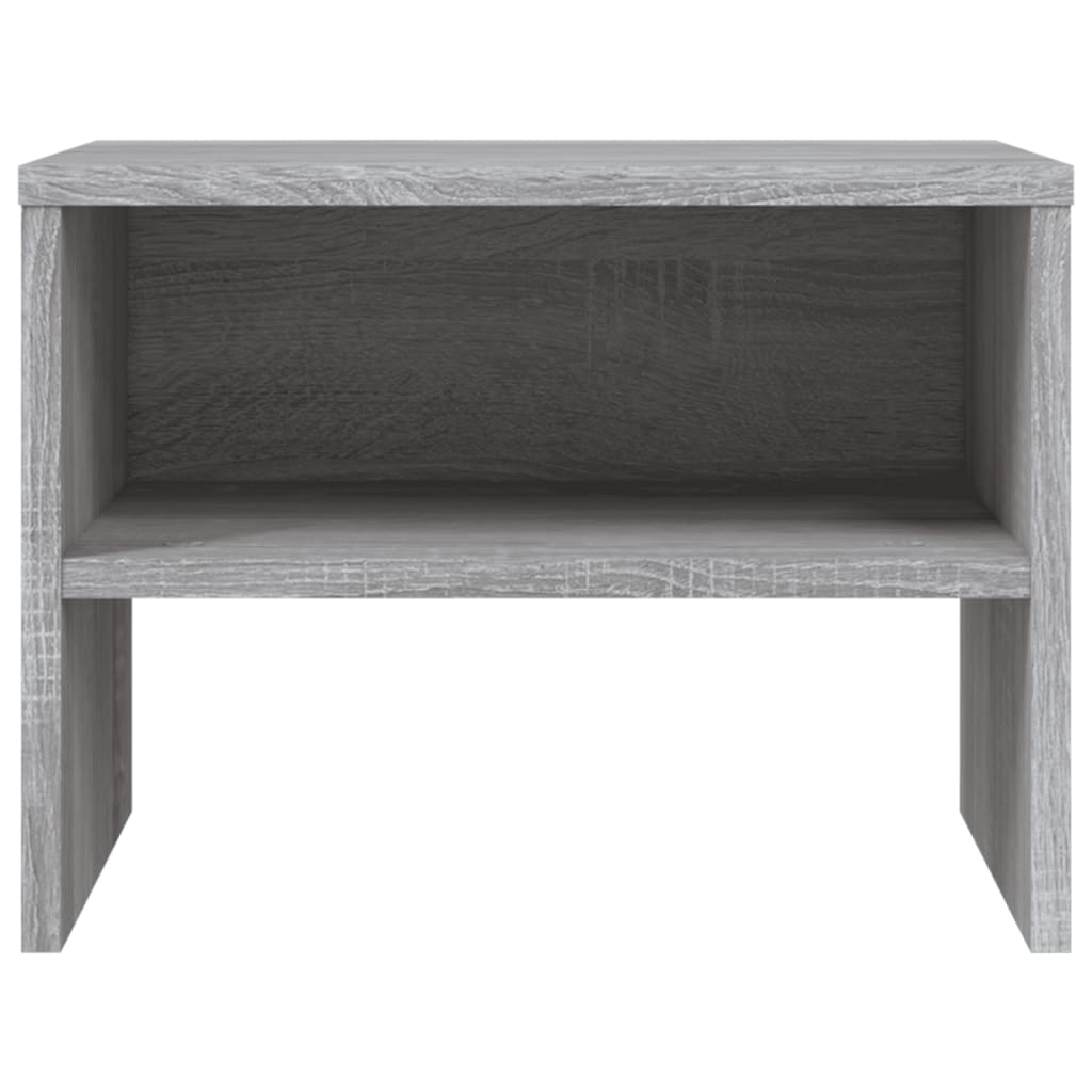 Comodini Grigio Sonoma 2 pz 40x30x30 cm in Legno Multistrato 815240