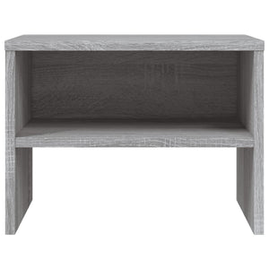 Comodini Grigio Sonoma 2 pz 40x30x30 cm in Legno Multistrato 815240