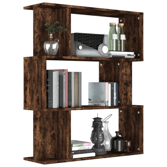 Libreria/Divisorio Rovere Fumo 80x24x96 cm in Legno Multistrato 815243