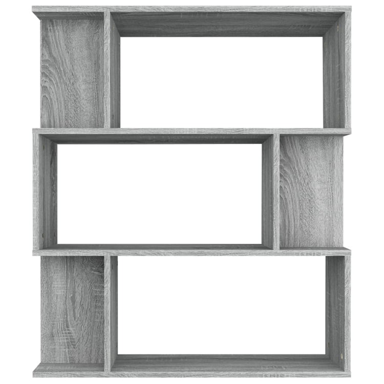 Libreria/Divisorio Grigio Sonoma 80x24x96 cm Legno Multistrato