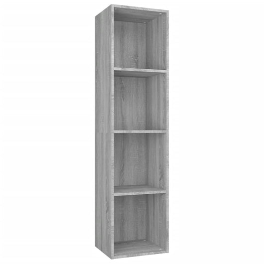 Libreria/Mobile TV Grigio Sonoma 36x30x143 cm Legno Multistrato cod mxl 17855