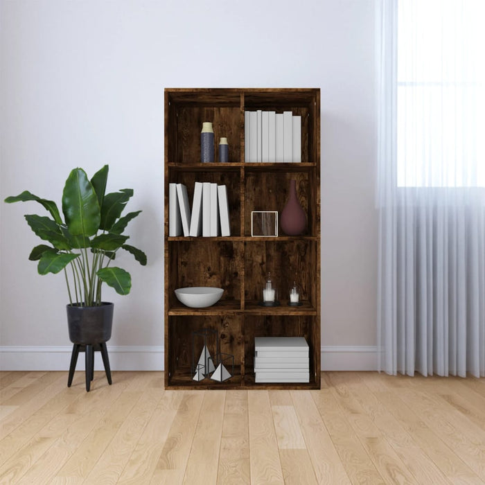 Libreria/Credenza Rovere Fumo 66x30x130 cm in Legno Multistrato cod mxl 20645