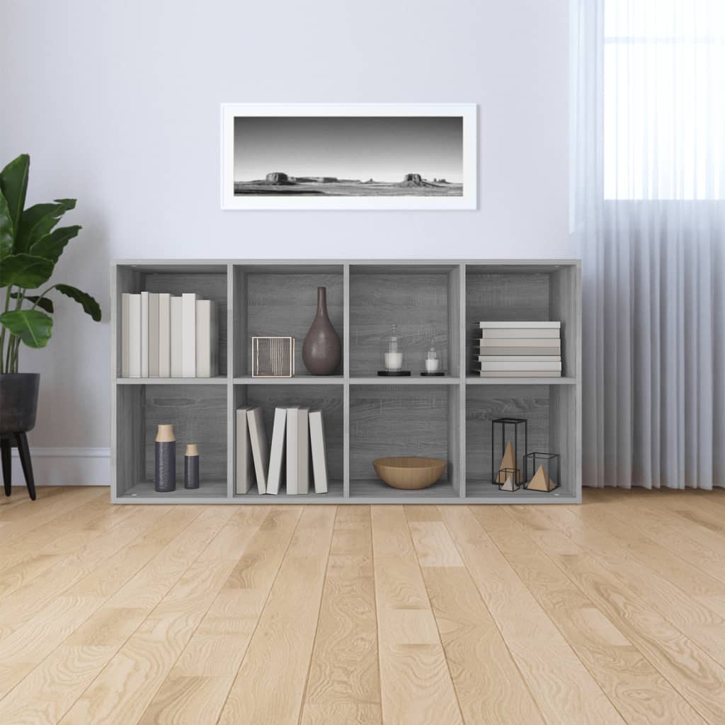 Libreria/Credenza Grigio Sonoma 66x30x130 cm Legno Multistrato cod mxl 6549