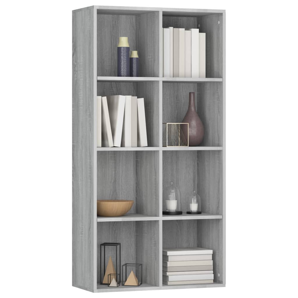 Libreria/Credenza Grigio Sonoma 66x30x130 cm Legno Multistrato cod mxl 6549