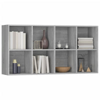 Libreria/Credenza Grigio Sonoma 66x30x130 cm Legno Multistrato cod mxl 6549