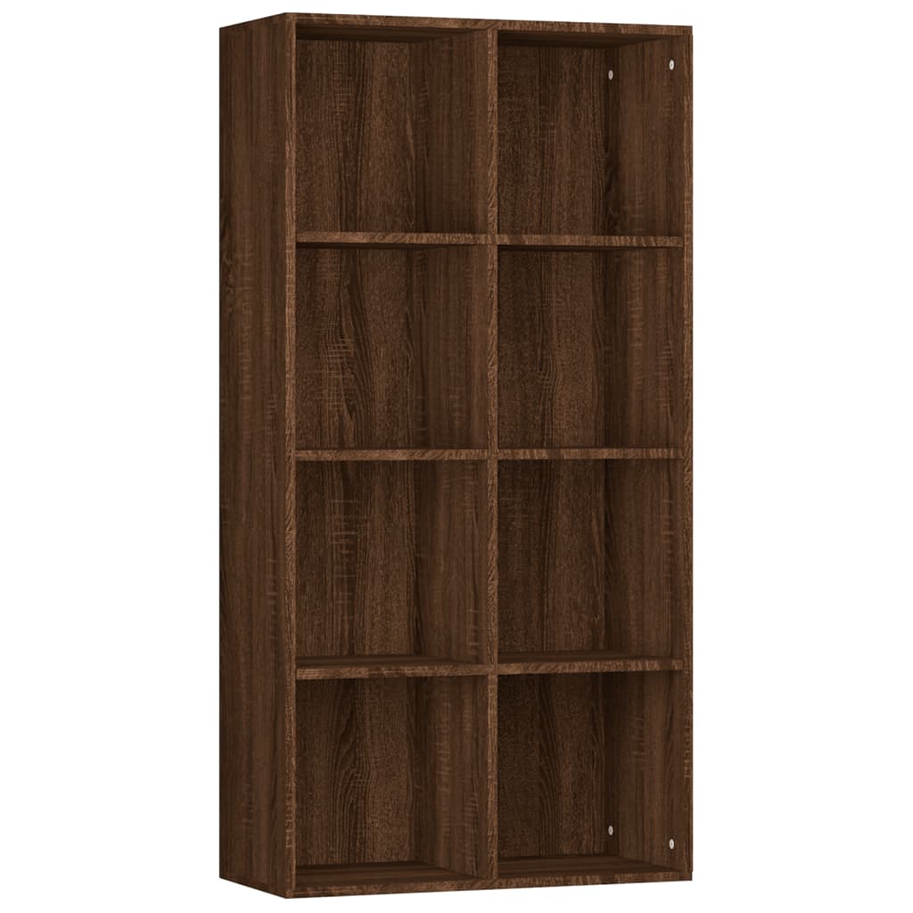 Libreria/Credenza Rovere Marrone 66x30x130 cm Legno Multistrato 815251