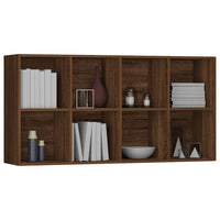 Libreria/Credenza Rovere Marrone 66x30x130 cm Legno Multistrato 815251