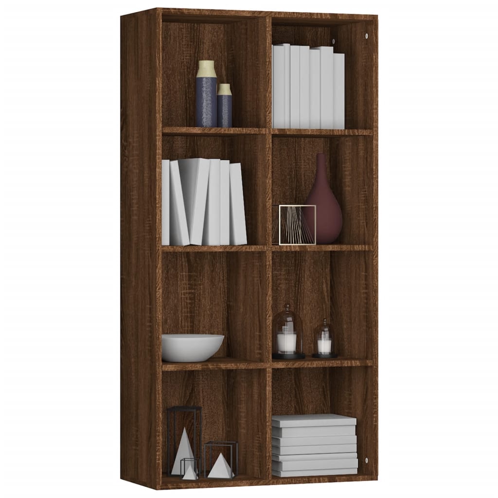 Libreria/Credenza Rovere Marrone 66x30x130 cm Legno Multistrato 815251