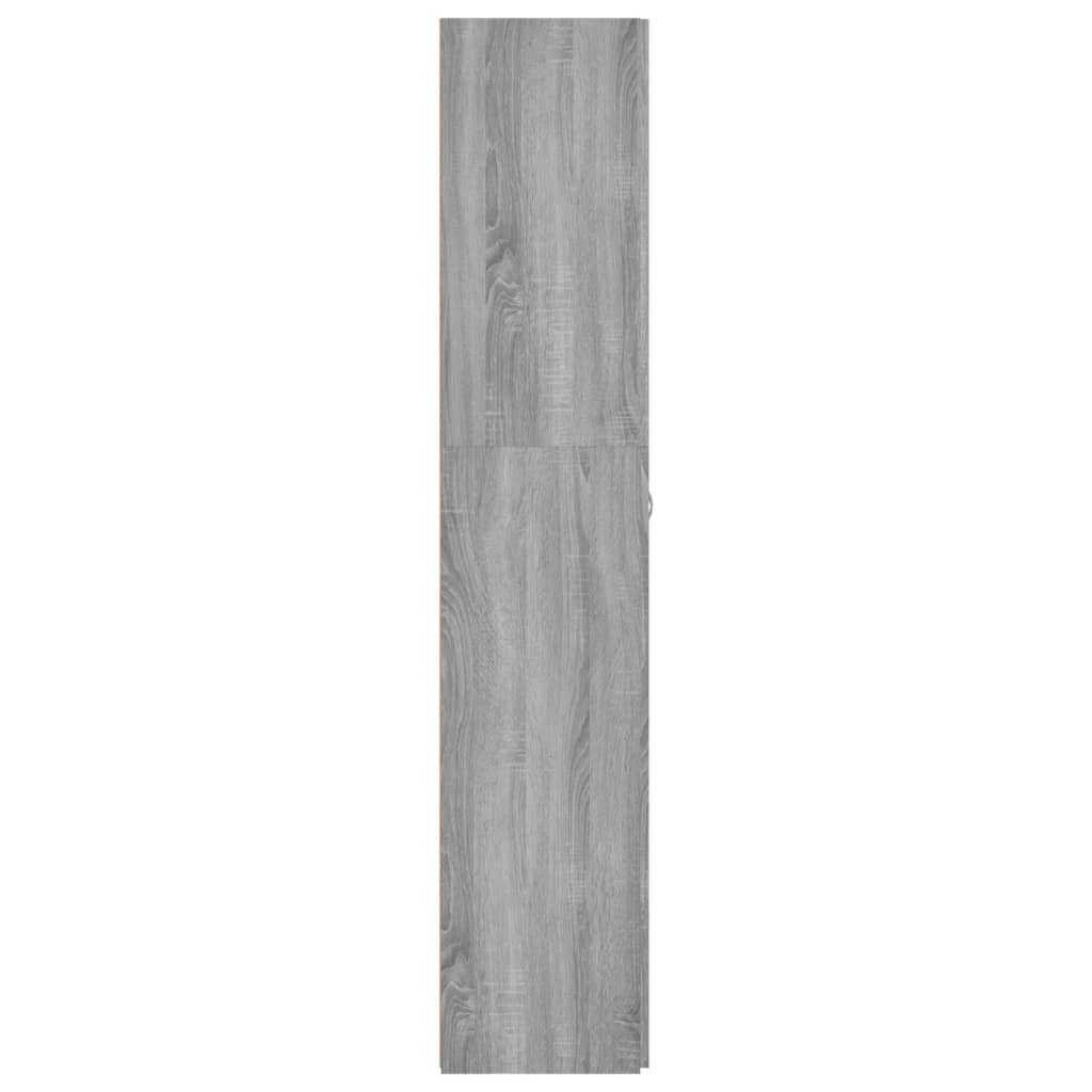 Scarpiera Grigio Sonoma 80x35,5x180 cm in Legno Multistrato 815277