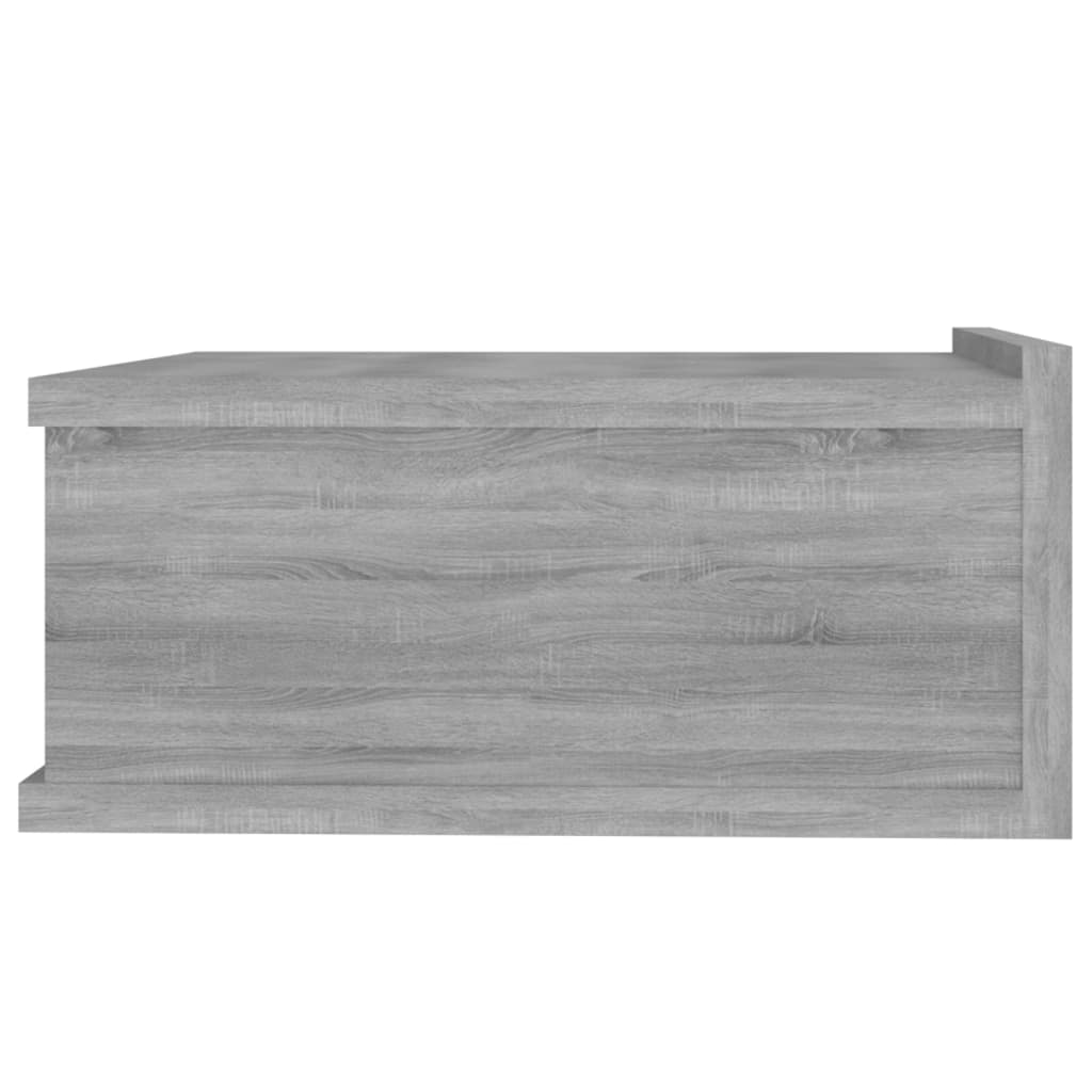 Comodini Pensili Grigio Sonoma 2pz 40x30x15cm Legno Multistrato cod mxl 30404