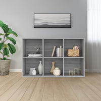 Libreria/Credenza Grigio Sonoma 66x30x98 cm Legno Multistrato cod mxl 19253