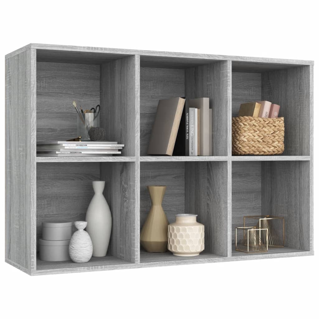 Libreria/Credenza Grigio Sonoma 66x30x98 cm Legno Multistrato cod mxl 19253