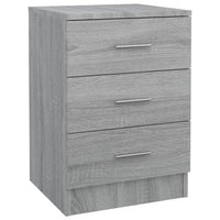 Comodino Grigio Sonoma 38x35x56 cm in Legno Multistrato cod mxl 30455