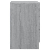 Comodino Grigio Sonoma 38x35x56 cm in Legno Multistrato 815323