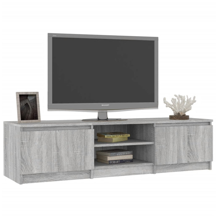 Mobile TV Grigio Sonoma 140x40x35,5 cm in Legno Multistrato cod mxl 7630