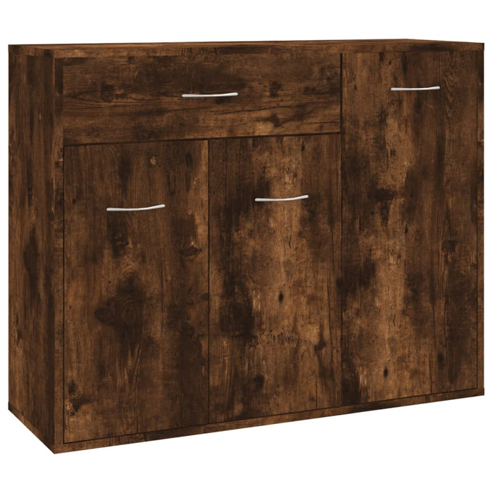 Credenza Rovere Fumo 88x30x70 cm in Legno Ingegnerizzato 815366