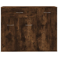 Credenza Rovere Fumo 88x30x70 cm in Legno Ingegnerizzato 815366