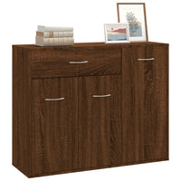 Credenza Rovere Marrone 88x30x70 cm in Legno Multistrato 815368