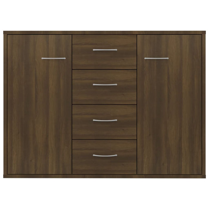 Credenza Rovere Marrone 88x30x65 cm in Legno Multistrato 815371