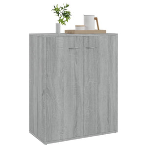 Credenza Grigio Sonoma 60x30x75 cm in Legno Multistrato cod mxl 12669