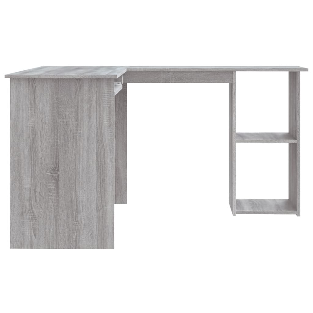 Scrivania Angolare Grigio Sonoma 120x140x75cm Legno Multistrato 815385