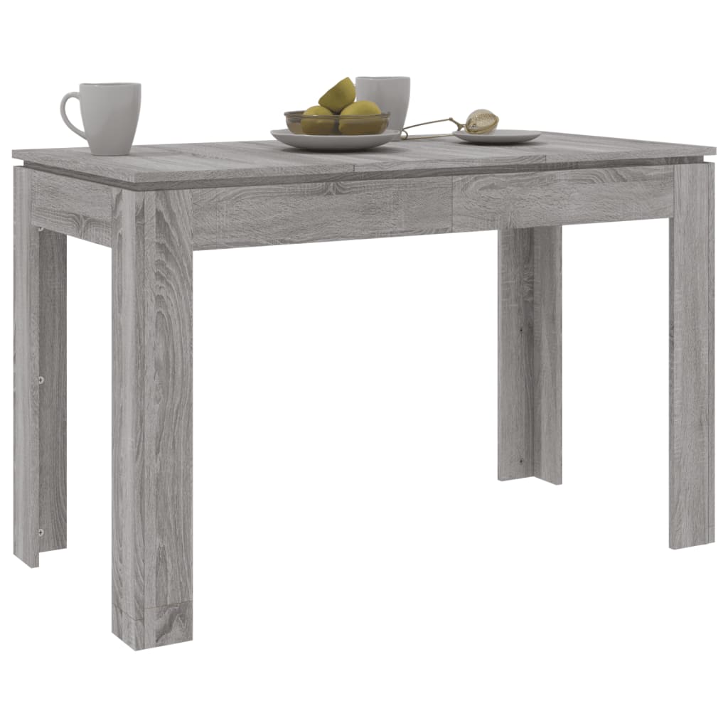 Tavolo da Pranzo Grigio Sonoma 120x60x76 cm Legno Multistrato cod mxl 13601