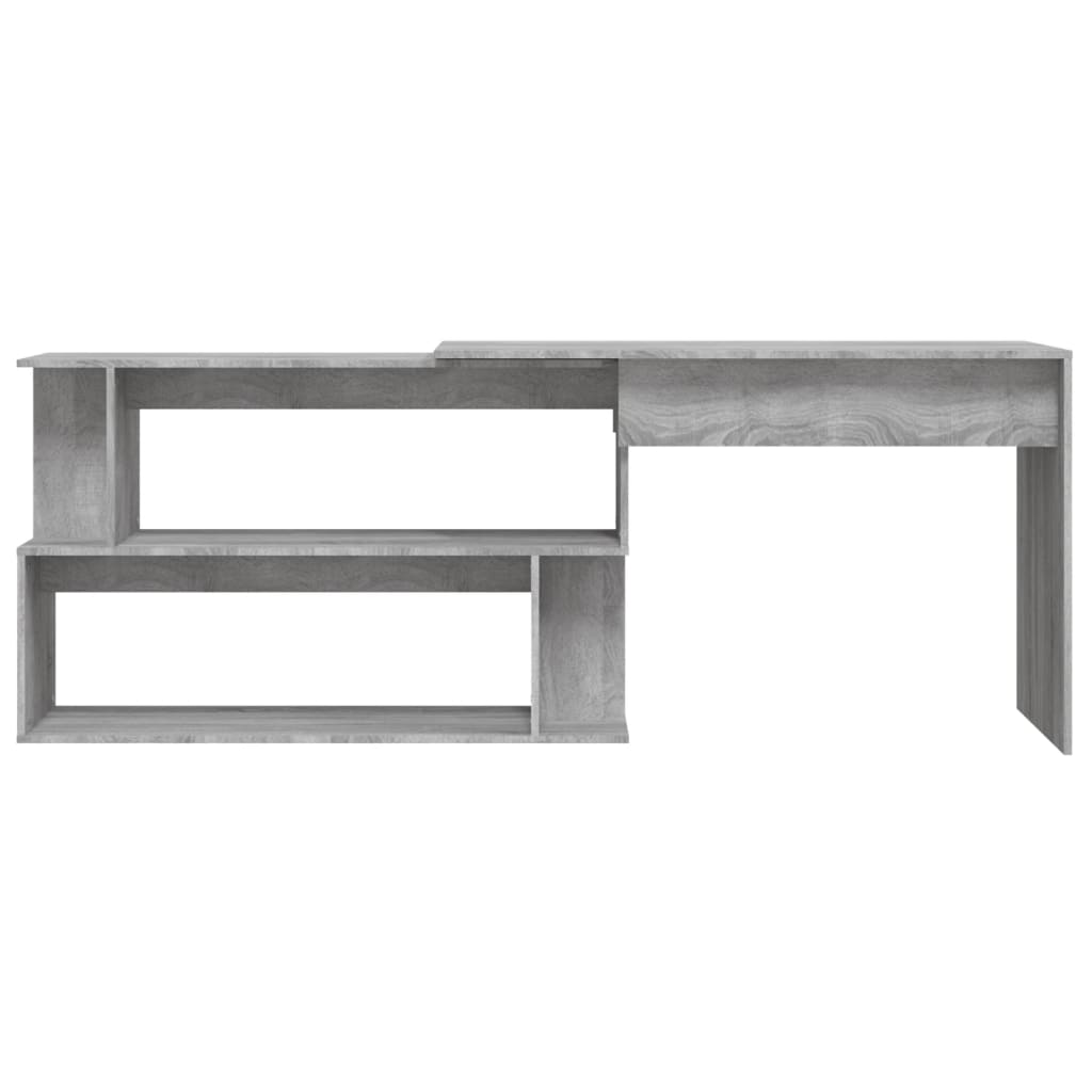 Scrivania Angolare Grigio Sonoma 200x50x76 cm Legno Multistrato 815424