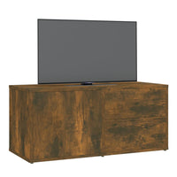 Mobile Porta TV Rovere Fumo 80x34x36 cm in Legno Multistrato cod mxl 15771