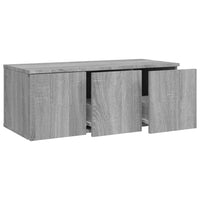 Mobile Porta TV Grigio Sonoma 80x34x30 cm in Legno Multistrato 815499