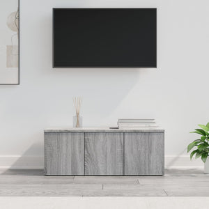 Mobile Porta TV Grigio Sonoma 80x34x30 cm in Legno Multistrato 815499