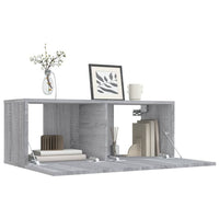 Mobile TV Grigio Sonoma 80x30x30 cm in Legno Multistrato cod mxl 6066