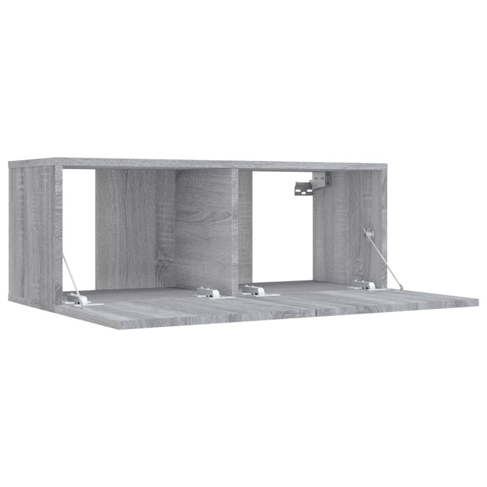 Mobile TV Grigio Sonoma 80x30x30 cm in Legno Multistrato 815505